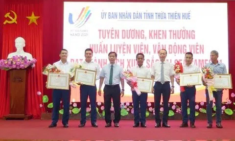 Thừa Thiên-Huế tổ chức lễ tuyên dương huấn luyện viên, vận động viên