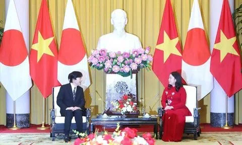 Phó Chủ tịch nước hội kiến với Hoàng Thái tử và Công nương Nhật Bản