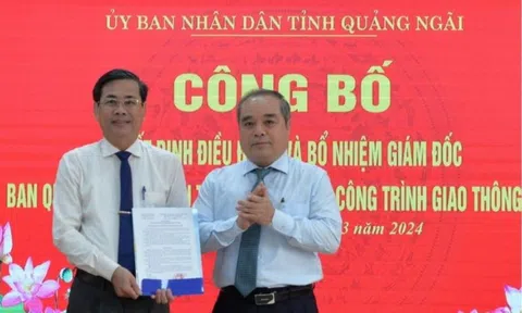 Ban quản lý dự án Giao thông Quảng Ngãi có giám đốc mới